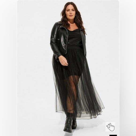 torrid Dresses & Skirts - Torrid Maxi Tulle Skirt With Hidden Mini Skirt, Size 4